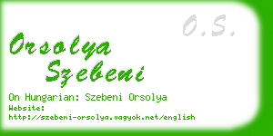 orsolya szebeni business card